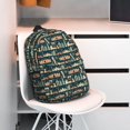 thumbnail image 3 of Lukts UAE Travel1 1 Pattern 15 Inch Student Backpack, Waterproof Laptop Backpack with Adjustable Shoulder Straps, Lightweight Travel, Campus Backpack, Unisex, 3 of 6