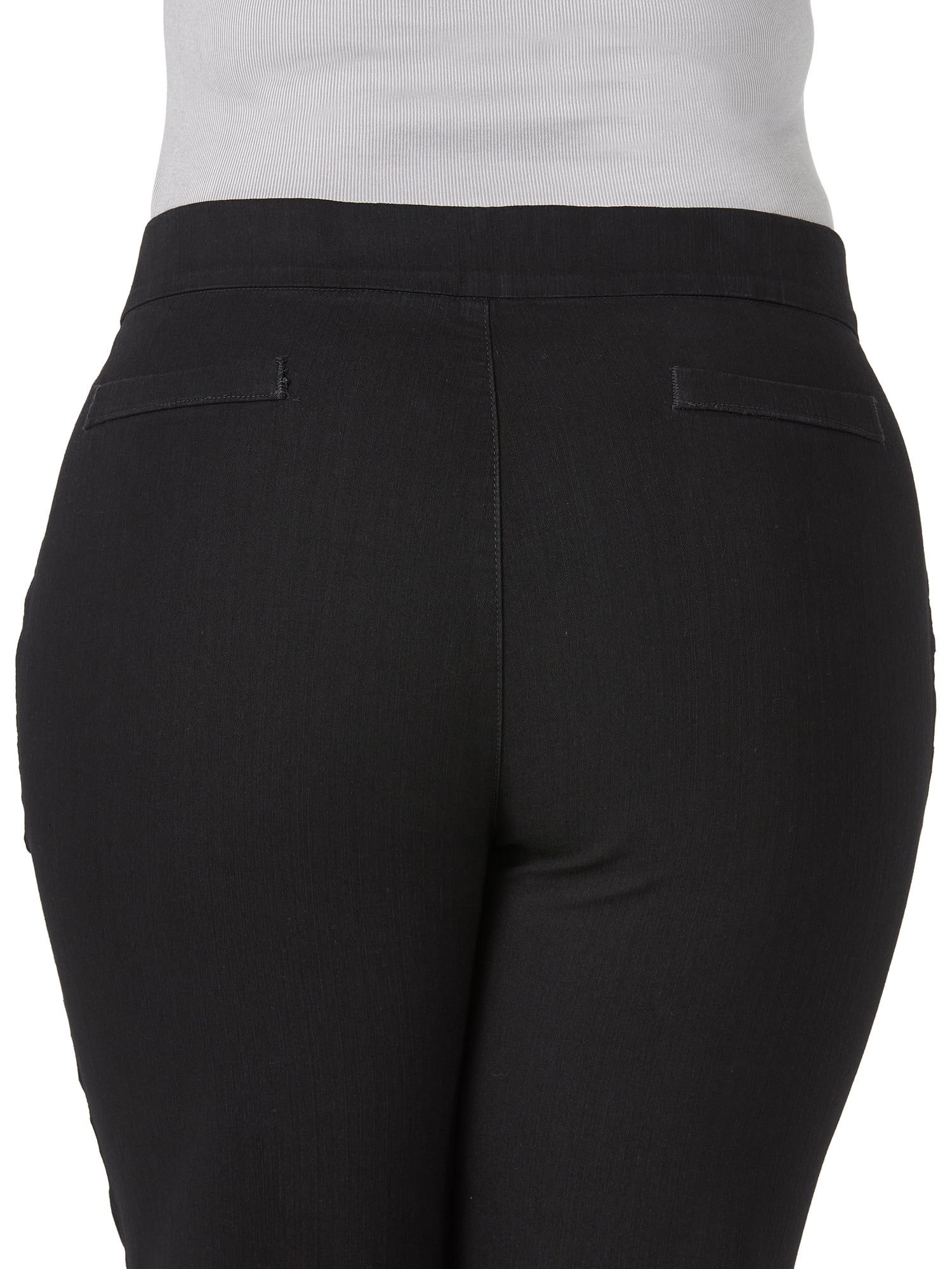 Chic Women's Plus Size Easy Fit Elastic Waist Pull On Pant