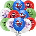 thumbnail image 2 of Spidey y sus amigos increíbles globos de látex de superhéroes de dibujos animados, decoraciones para fiestas de cumpleaños, suministros para Baby Shower para niños, 2 of 5