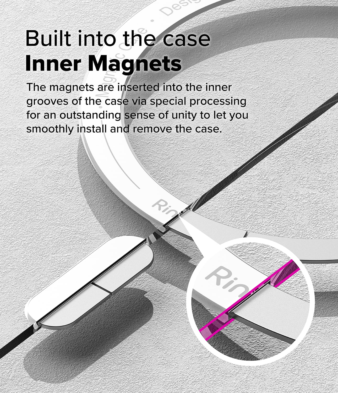 Ringke Fusion Magnetic for Samsung Galaxy S24 FE Case, Compatible with MagSafe Minimal Yellowing Transparent PC Back TPU Bumper Phone Cover - Clear