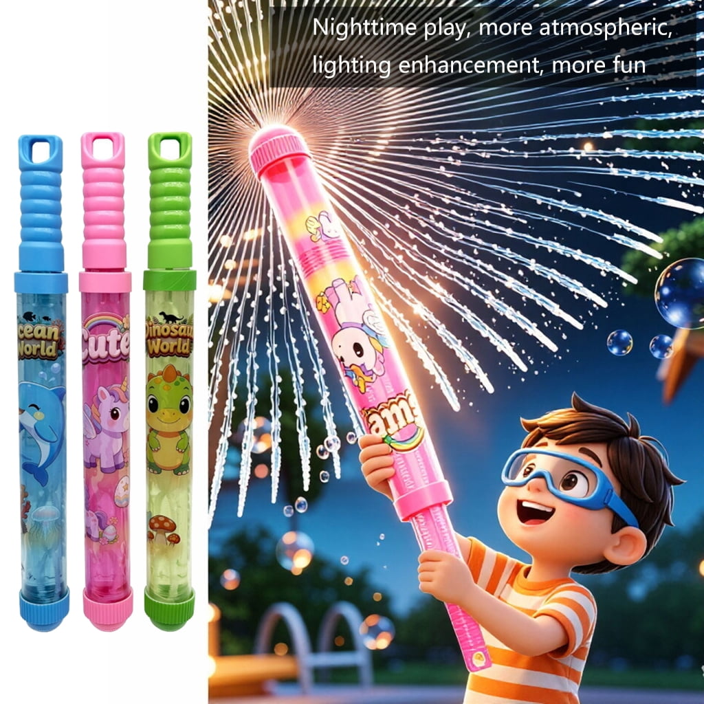 Miiottaa 6PCS Pull Back Type Water Shooter Bubble Wand Toy For Outdoor Water Adventures