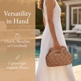 thumbnail image 6 of Spencer Straw Clutch Bag Crossbody Bag for Women Summer Satchel Purse Fashion Woven Top Hanlde Handbags for Beach Vacation, 6 of 8