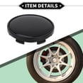 thumbnail image 6 of Car Wheel Hub Center Caps 62 mm 2.44" OD Center Hub Cover Universal Scratch Resistance ABS Plastic Black, 6 of 6