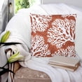 thumbnail image 3 of Pillow Covers 20x20 Set of 2, Red Coral Coastal Square Throw Pillow Covers for Couch/Sofa/Living Room, White Summer Beach Ocean Seaside Decorative Soft Pillowcases for Couch Throw Pillows, 3 of 7