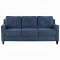 thumbnail image 2 of Royi Sofa, Track Armrest, 78 Inch, Blue Fabric Seat w Tufted Backrest, 2 of 6