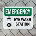 thumbnail image 5 of (2 Pack) Eye Wash Station OSHA Emergency Sign 24 Inch X 18 Inch Plastic Sign, Weather Resistant, UV Protected for Workplace, Business, and Construction Site, Made in the USA, 5 of 8