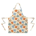 thumbnail image 2 of Fall Pumpkins Leaves Pattern Apron-Garden Aprons for Women with Pockets-Cotton Linen Waterproof Kitchen Cooking Gardening Aprons Adjustable for Kitchen,Cooking,BBQ and Salon 33"x27", 2 of 7