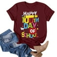 thumbnail image 4 of 100 Days Of School Shirt for Women Teens Girls 100 Days Sprinkled with Fun T Shirt Cute Funny Printed Tee Tops, 4 of 5