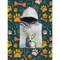 thumbnail image 3 of Colorful Welsh Corgi Walking Hoodie Men -Image by Shutterstock, Male Large, 3 of 7
