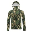 thumbnail image 7 of YUGYXL Women's Camo Sun Protection Hoodie With Mask UPF 50 Lightweight Summer Fishing Shirts Beach Rash Guard Plus Size B Multicolor XXXL, 7 of 7