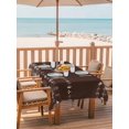 thumbnail image 2 of Outdoor Tablecloths with Umbrella Hole & Zipper, Rustic Botanical 54x80 Inch Tablecloth Rectangle, Japanese Herb on Brown Simple Art Waterproof Table Cloth, Patio/Pool/Picnic Table Covers, 2 of 8