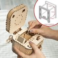 thumbnail image 5 of nipocaio Wooden Model Kits 3D Puzzles Treasure Box/Box, Mechanical Model Kits Wooden 3D Without Glue (Treasure Box), 5 of 5