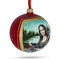 thumbnail image 3 of 1506 Leonardo da Vinci's 'Mona Lisa' Glass Ball Christmas Ornament 4 Inches, 3 of 5