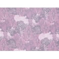thumbnail image 2 of Zelouf Yoryu Print W/even Sliver Lurex Stripe  , Sewing, DIY, Crafts Fabric by the Yard, 361 Berry/purp, 3 Yard, 2 of 2