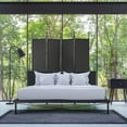 thumbnail image 4 of NiamVelo Room Dividers Folding Privacy Screens 4 Panel Folding Partition for Home Office Bedroom, Black, 4 of 9