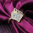 thumbnail image 3 of Bella Statement Ring Gold Plated Cubic Zirconia Women Ginger Lyne Collection, 3 of 6