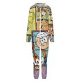 thumbnail image 4 of The Loud House Unisex Onesie Pajamas Zipper Jumpsuit Hooded One Piece Sleepwear for Family Mens Womens, 4 of 8