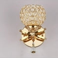 thumbnail image 3 of Wall Sconce Crystal Modern LED Wall Lighting Fixture E27 or E26 Decorative Wall Mount Lamp for Bedside Bedroom Living Room Hallway Gold, 3 of 8