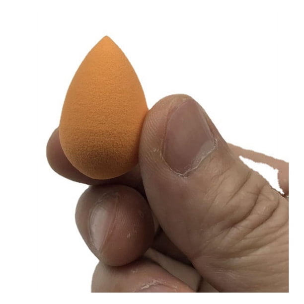 Esponja de calabaza pequeña sin látex con forma de gota de agua, mini esponja de huevo de belleza, esponja de algodón, 20 x 30