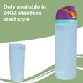 thumbnail image 3 of NIBOLOG Silicone Protective Cover for Owala Water Bottle Silicone Water Bottle Boot for Owala 24oz Full Wrap Sleeve for Freesip Bottle for Water, 3 of 8