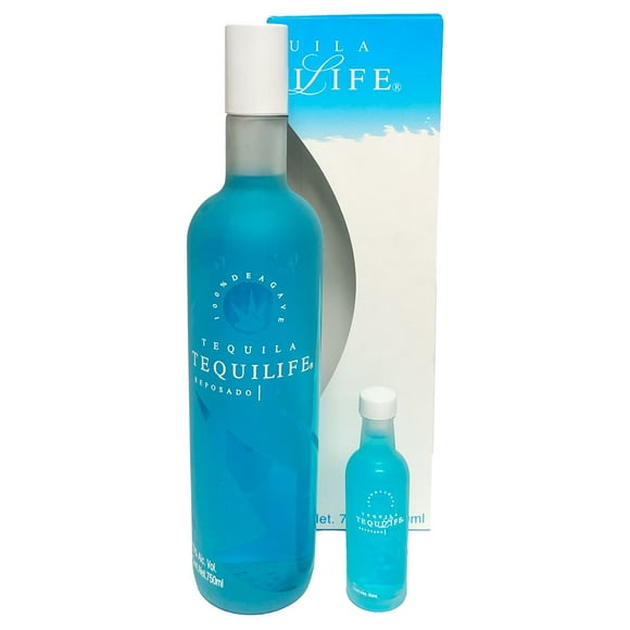 Tequila Tequilife Reposado Azul 750 Ml Con 50 Ml Tequilife Reposado