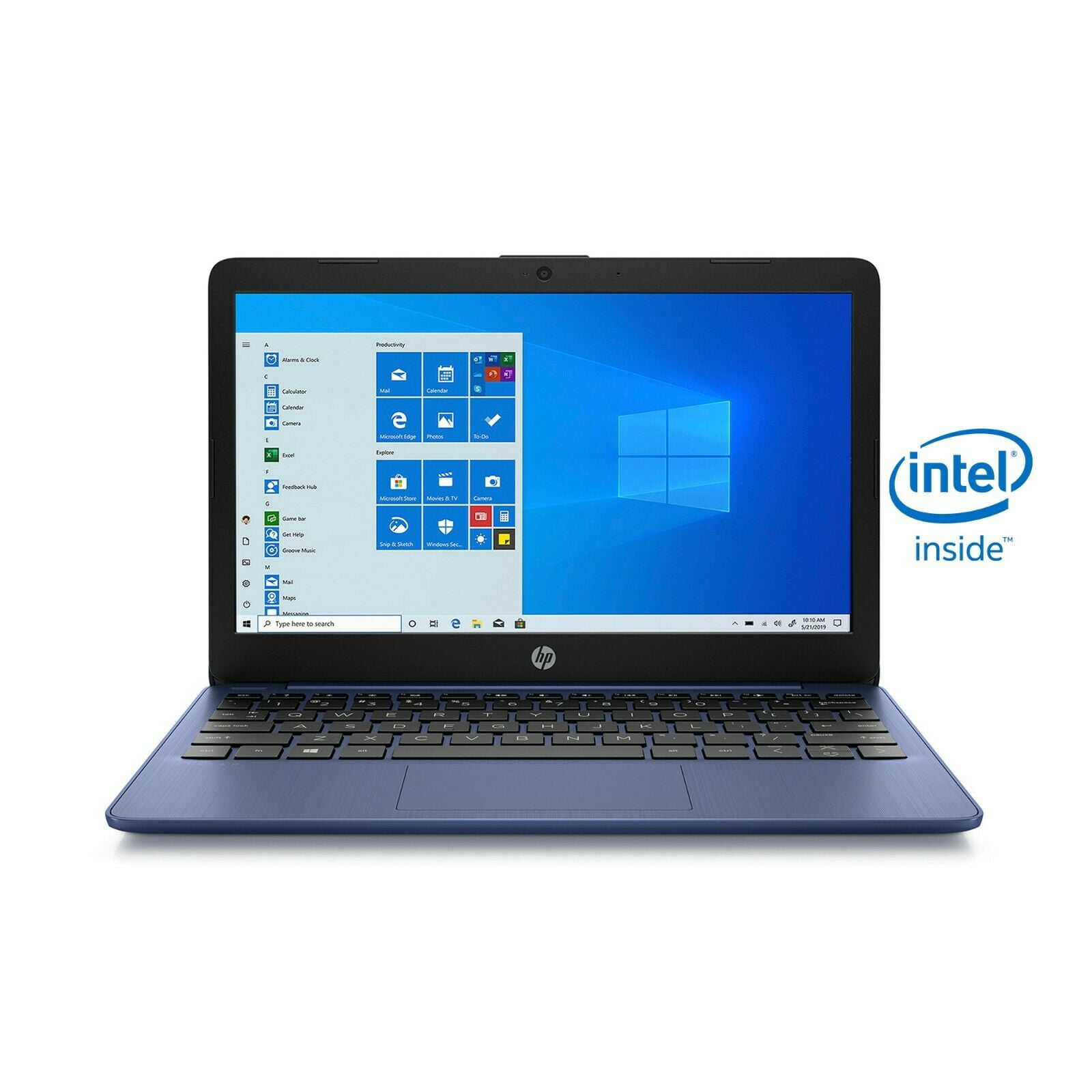 HP Stream 11.6", Celeron N4020, 4GB RAM, 64GB emmc, Royal Blue, Windows 10 Home in S mode, 11-ak0090wm