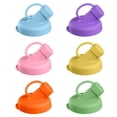 thumbnail image 3 of 6PC 2 Inch Silicone Milk Bottle Dispenser Caps, Pour Spout Lids Replacement Lids Leak Proof for Glass Bottles, Reusable Easy Clean Bottle Caps, Jug Not Included,Color Random, 3 of 9