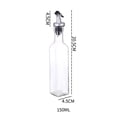 thumbnail image 2 of Olive oil dispenser bottle set of 2, oil and vinegar set, kitchen oil bottle, square tall glass oil bottle-style:style1;, 2 of 6