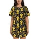 thumbnail image 1 of Fotbe Ducks Conjunto de Pijama Estampado para Mujer, 2 Piezas, Ropa de Dormir con Camiseta de Manga Corta y Shorts Suaves-Small, 1 of 6