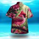thumbnail image 3 of Camisas Para Hombre Hombres Casual Manga corta Primavera Verano Turndown Neck 3D Impreso Camisas Moda Top Blusa Camisas Ropa de playa (Red, L), 3 of 5