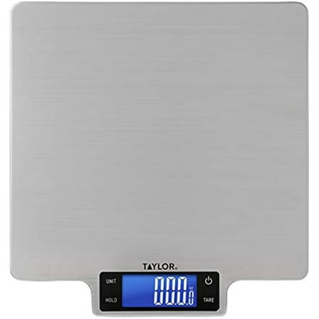 

Taylor Precision Products Stainless Steel 22lb Ultra-Precise Digital Household Kitchen Scale 22 Pounds