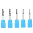 thumbnail image 3 of Tungsten Carbide End Mill Bits, High Hardness 5pcs Milling Cutter, For Wood Cutting Steel Tools Accessories For Aluminum, 3 of 8
