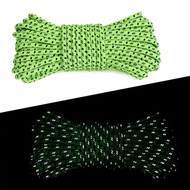 10 m/rollo 2,5mm accesorios de senderismo para acampar al aire libre cuerda reflectante para tienda
