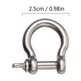 thumbnail image 2 of EIGTHTAIL 4 Pcs Manille en Acier Inoxydable, Manille de Levage en Forme de D, 2 of 5