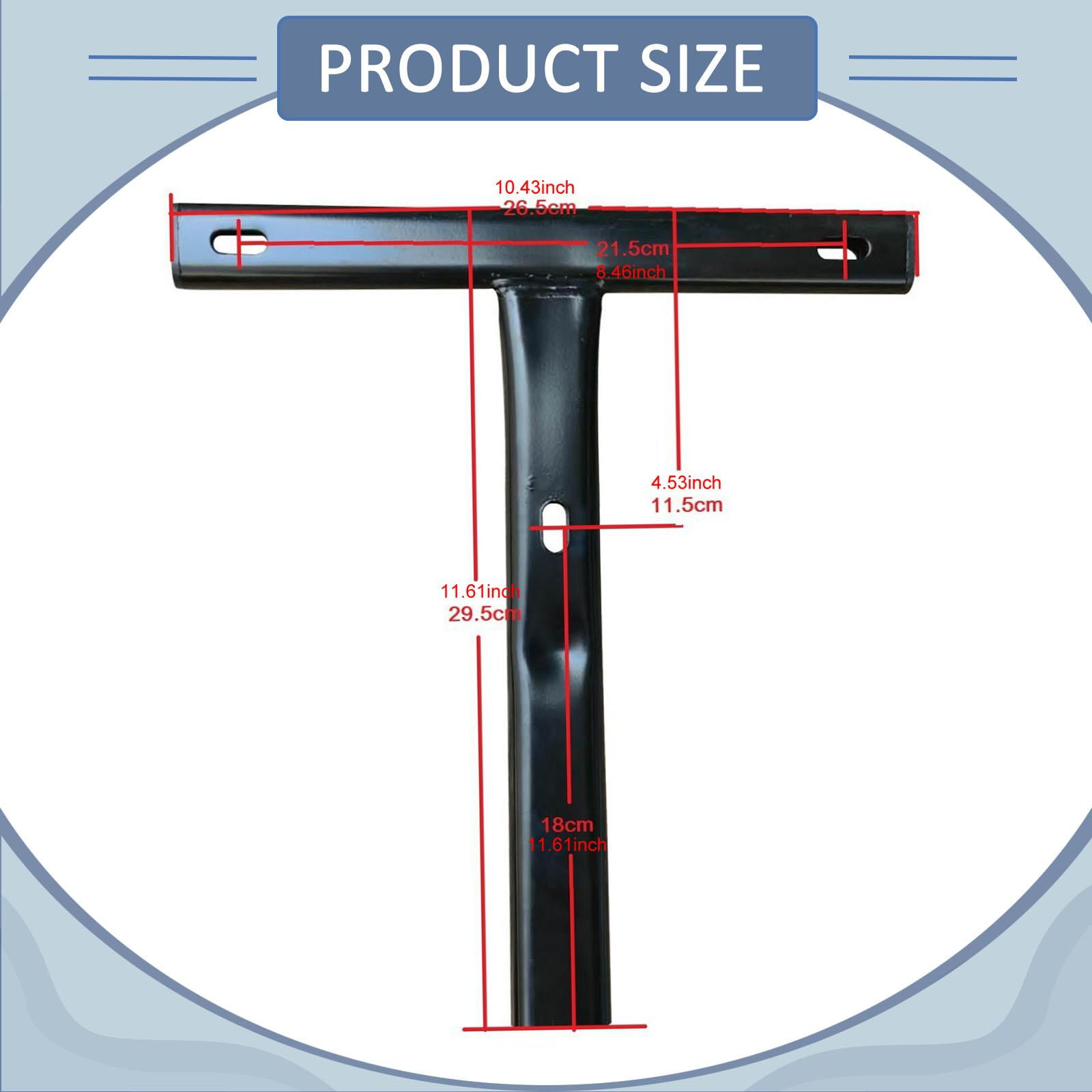 Swivel Chair Back Support Rod T Bar Iron Durable Replacement for Office Lounge Game Desk Chair