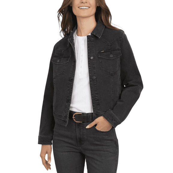 Wrangler Women's Denim Jacket Black Large