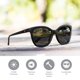 thumbnail image 2 of Gafas de Sol Polarizadas Knockaround Deja Views para Mujer en Negro, 2 of 8
