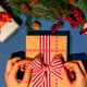 thumbnail image 5 of GOOHOCHY 2 cintas decorativas navideñas para envolver cajas de regalo, 5 of 8