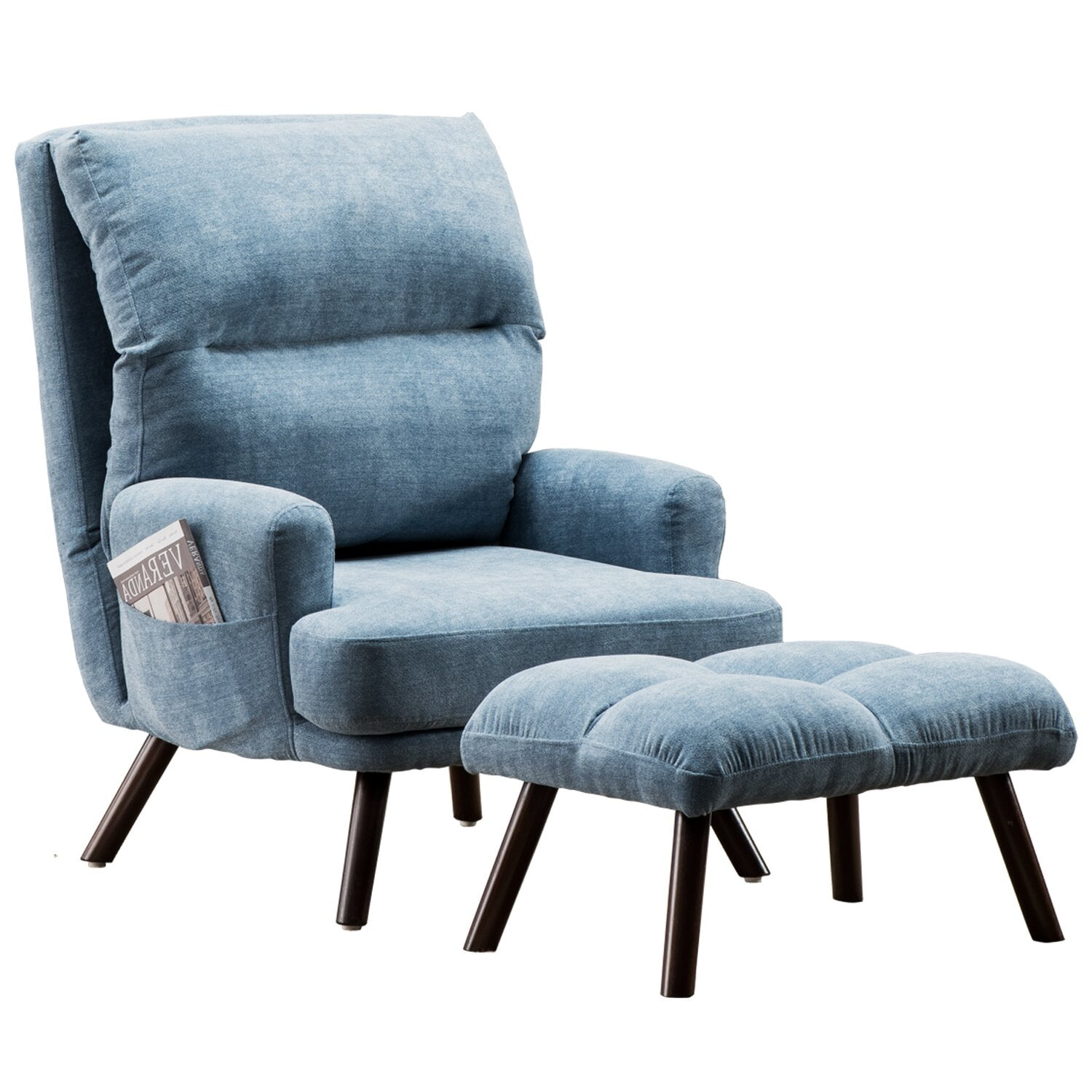 Jaxon 29.52'' Wide Lounge Chair and Ottoman, Swivel No, Ottoman Yes