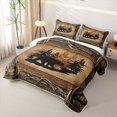 thumbnail image 3 of Erosebridal Bear Animal Twin Quilt Set for Men, Western Rustic Twin Coverlet Set, 2 Pieces, 3 of 7