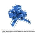 thumbnail image 4 of 12pcs 9" Extra Large Pull Bow Metallic Gift Wrapping Bows Ribbon Organza Blue for Wedding Baskets Presents, 4 of 6