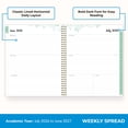 thumbnail image 4 of Blue Sky 2026-2027 Weekly and Monthly Academic Year Planner Calendar, July 2026 - June 2027, 8.5" x 11", Flexible Cover, Wirebound, Laminated Tabs, Storage Pocket, Laurel, 4 of 10