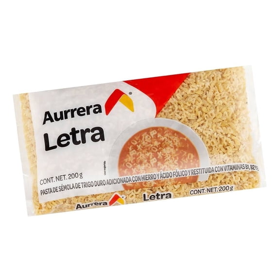 Sopa de letra Aurrera 200 g