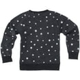 thumbnail image 3 of Girls Youth Wes & Willy  Charcoal Las Vegas Raiders Shimmer Star Reverse Fleece Pullover Sweatshirt, 3 of 3