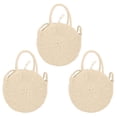 thumbnail image 1 of Bolso bandolera de paja para mujer, bolso de hombro tejido, bolso y bolsos redondos de playa de verano, 1 of 5