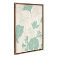 thumbnail image 2 of Kate and Laurel Sylvie Lotus Garden Framed Canvas Wall Art by Kasey Free, 23x33 Gold, Calming Floral Art for Wall, 2 of 7