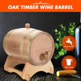 thumbnail image 4 of Noref Baril de Vin 5L, Baril de Chêne, pour Bière Whisky Rhum Port Vin Rouge Bar Maison, 4 of 9
