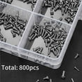 thumbnail image 2 of 800 Pc Tiny Screws for Electronics, Small Mini Pan Head Machine Kit Eyeglasses Watches Clocks Repair, 2 of 10