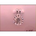 thumbnail image 1 of Pendentif Rond en Diamant pour Femmes en Or Blanc 14kt 1.00 Cttw, 1 of 1