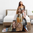 thumbnail image 4 of Fleece Throw Blanket for Couch Sofa or Bed, Sadie Max Sink Soft Fuzzy Plush Blanket, Luxury Flannel Lap Blanket, Super Cozy and Comfy for All Seasons 50x40 inch, 4 of 7